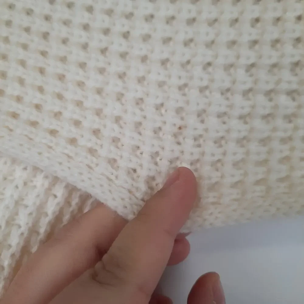 Michael Kors ivory white knit scarf wool blend